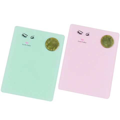 Акриловый нефритовый камень, подставка для наращивания ресниц, держатель для наращивания ресниц, клей, поддон, подставка, инструменты для макияжа тапас-тарелки отзывы - №3