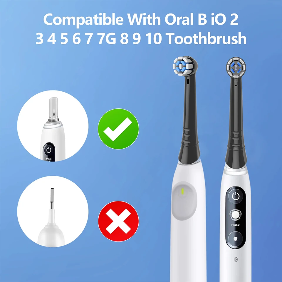Replacement Heads Compatible with Oral B IO Electric Toothbrush, Soft Toothbrush Heads for Oral-B IO 2/3/4/5/6/7/8/9/10 Series image 4