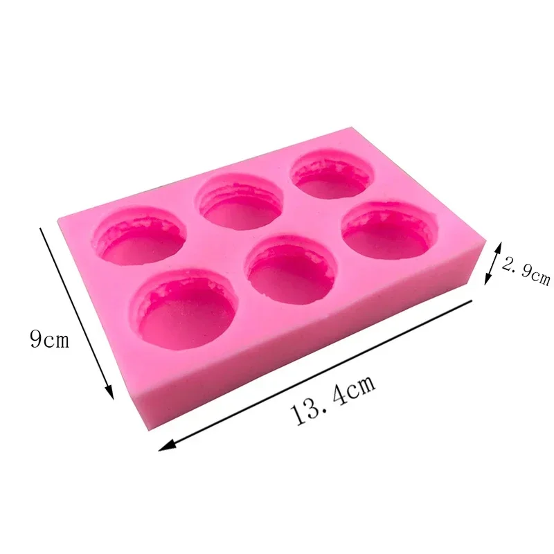 Macarone Dessert Molds Pastry Muffin Fondant Chocolate Scented Candle Silicone Mould DIY Baking Tools Bakery Kitchen Accessories