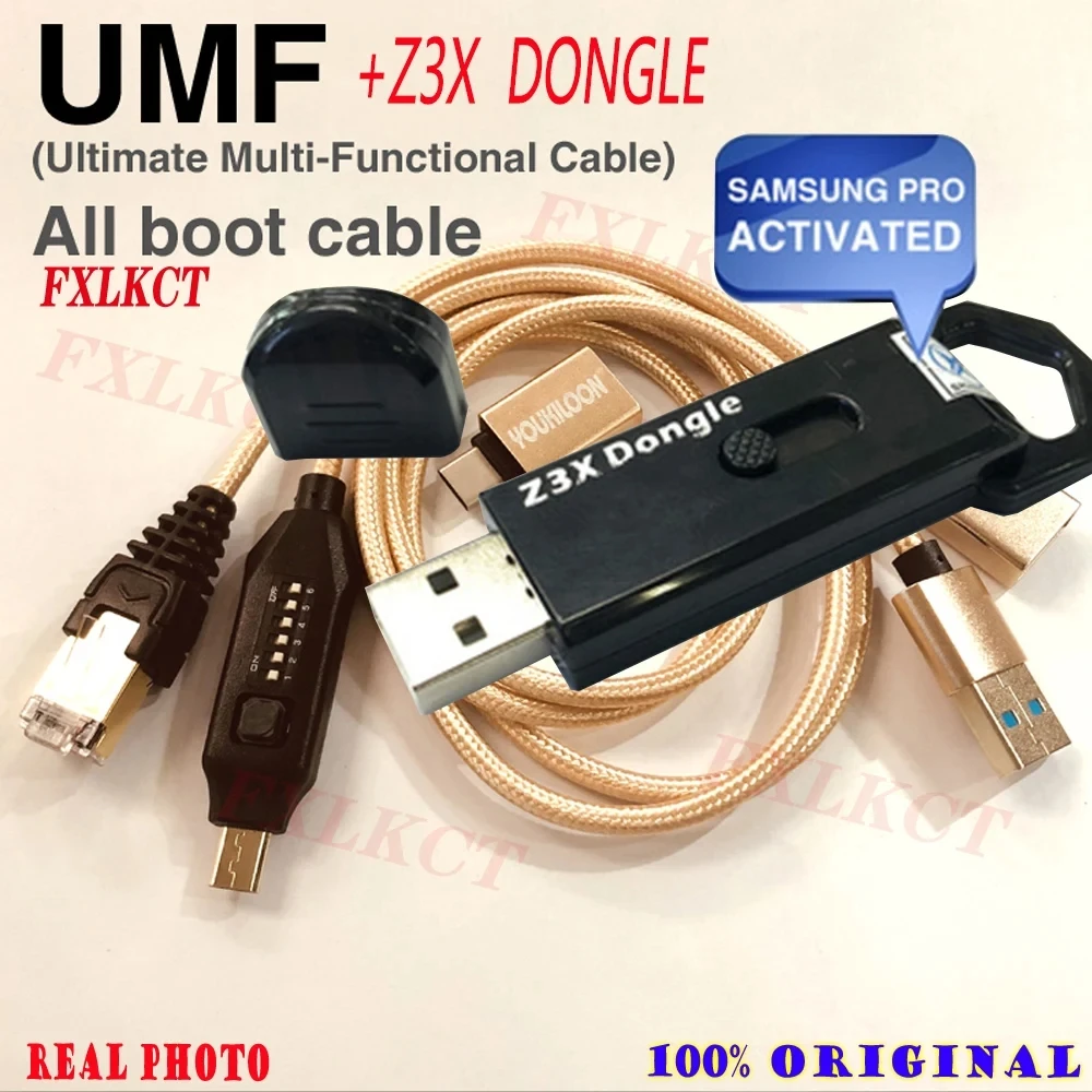 Dongle + UMF cable activated for Samsung and pro key z3x pro, new