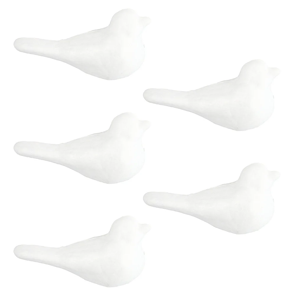 5 шт. украшения в виде порой птичек для DIY, простые рождественские и хэллоуинские элементы