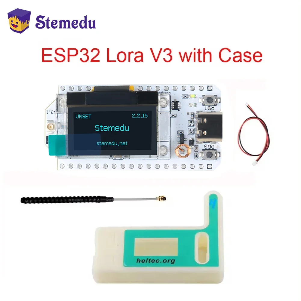 0.96 OLED SX1262 Wifi BLE ESP32 LoRa32 V3 Node Development Board LoRa 32 IoT Dev Board 863-928Mhz with Case Upgraded Version