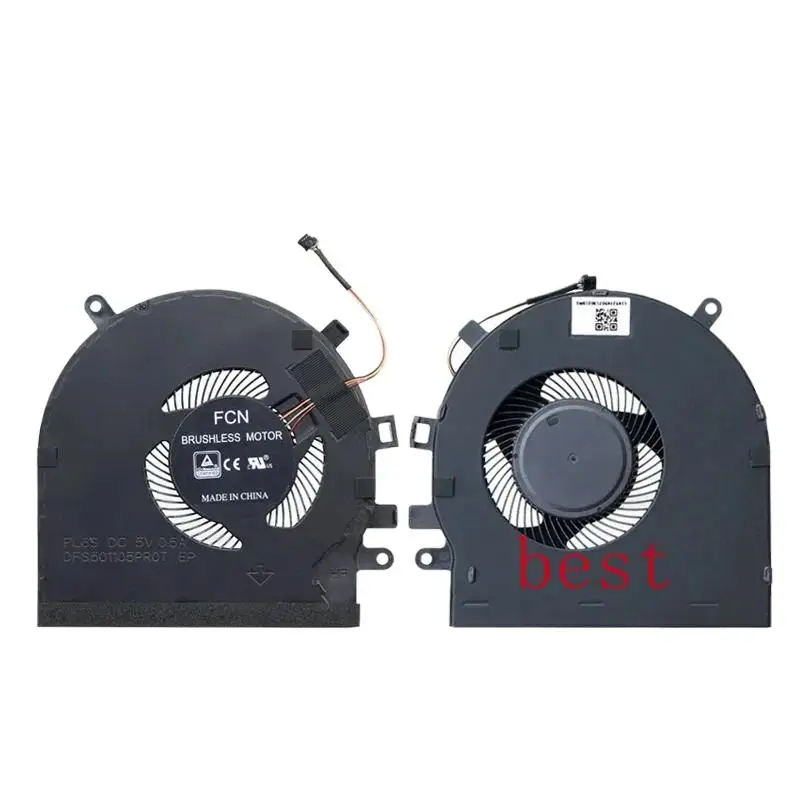 WE. New Original Laptop CPU GPU Cooling Fan For RAZER Blade 15 RZ09-0270 RZ09-0300 RZ09-0328 Fan D FS 501105 PR0T DDS5K 12114262