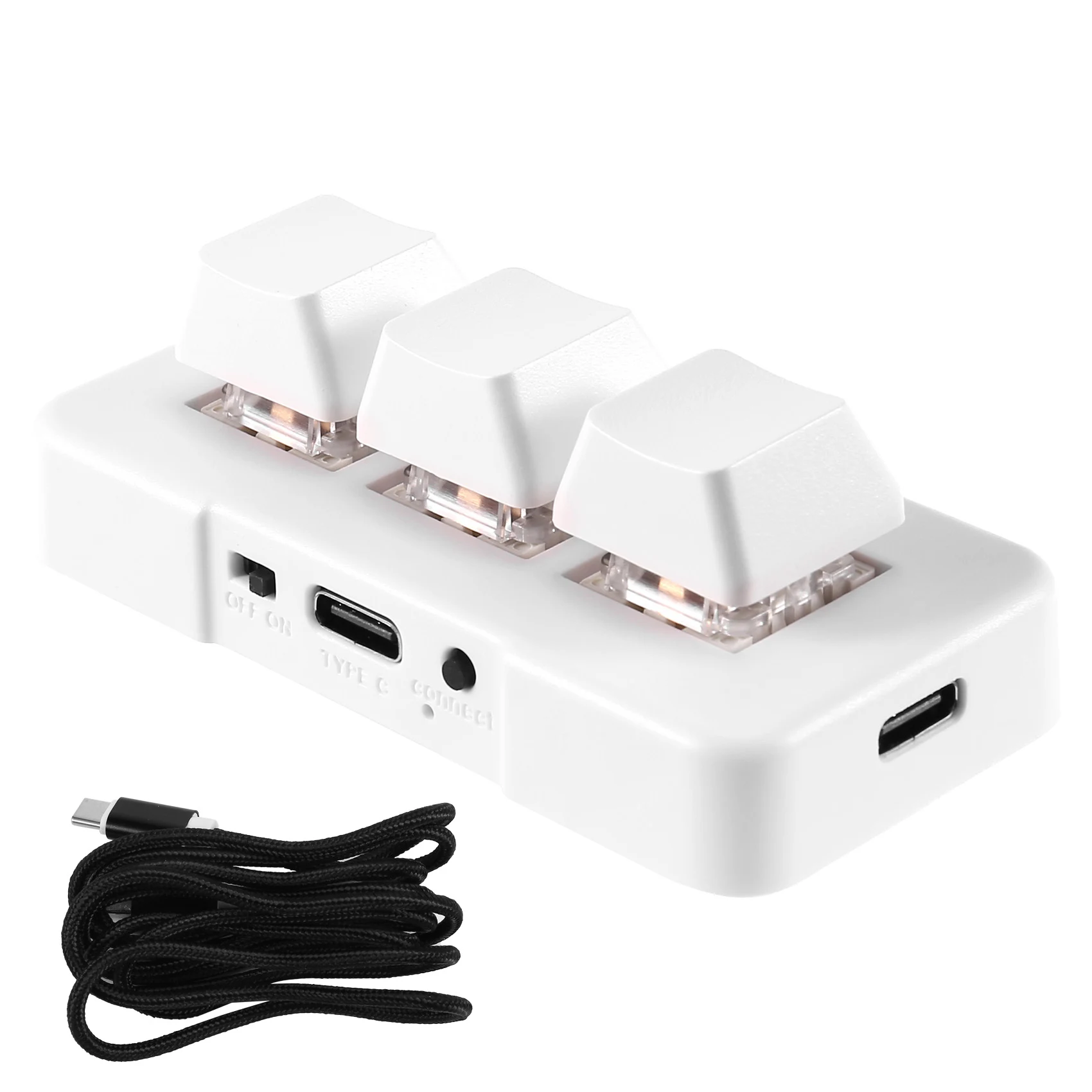 Y06A MK321U Progammable Macro Mini Keyboard 3 Mode Mechanical Keyboard Gaming Keypad for Game Multimedia MK321