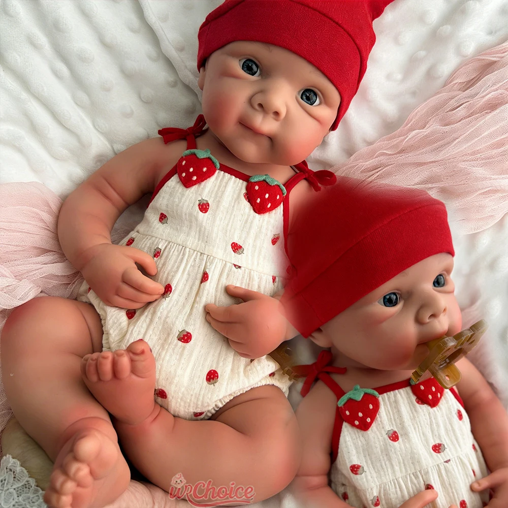 20Inch Open Mouth Bettie Full Soft Silicone Reborn Girl 3D Skin Lifelike Details Doll Emotional Support for Dementia