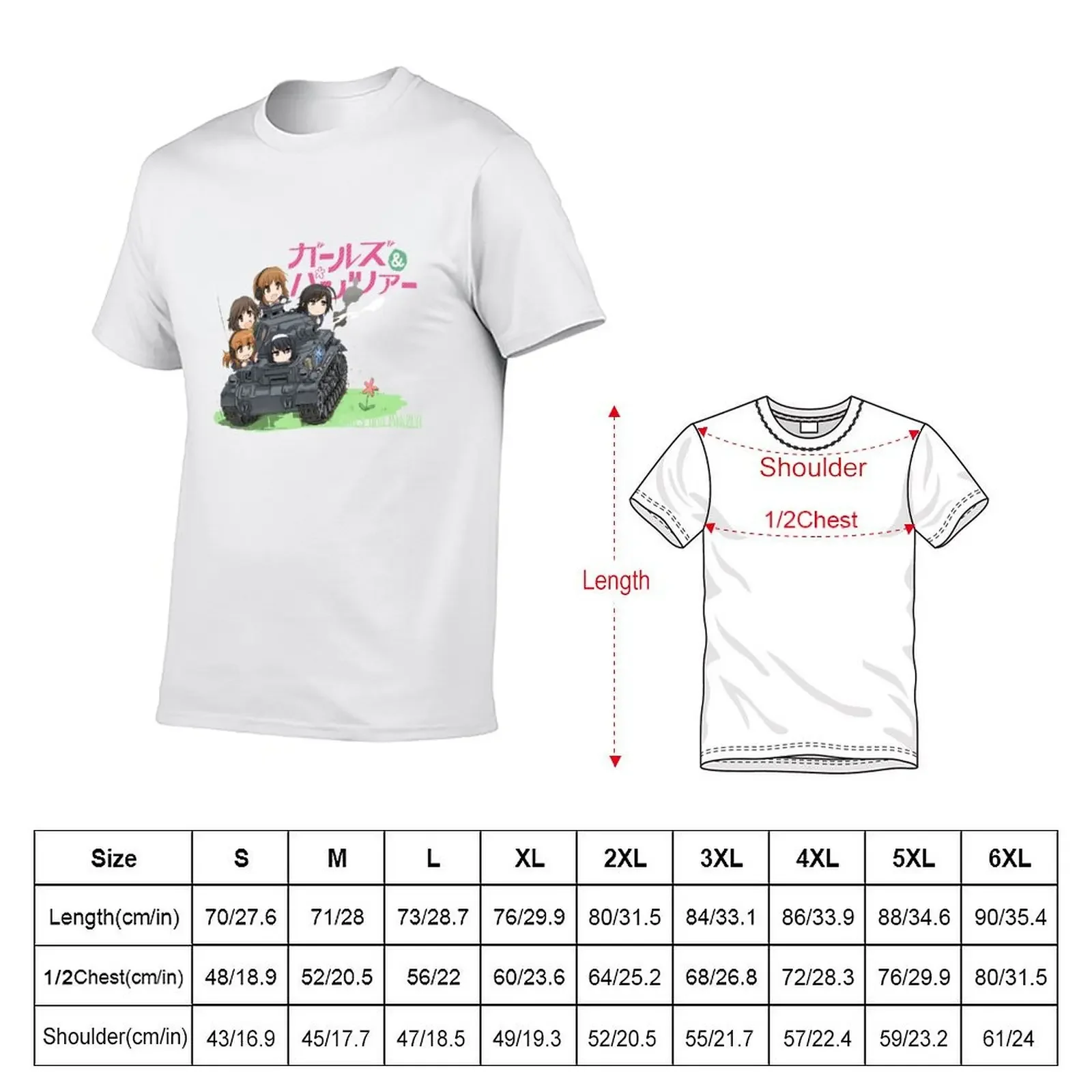 Girls und Panzer Chibi T-Shirt plain baggy shirts plain t shirts men