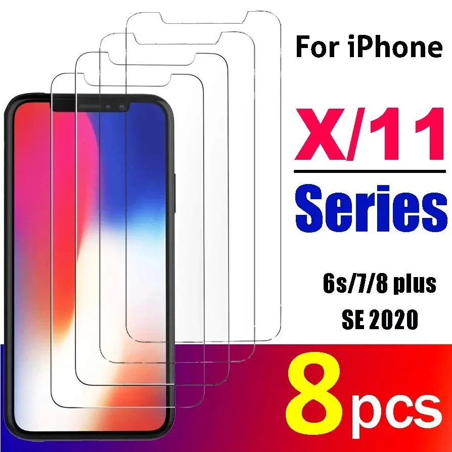 Protetores de tela de vidro temperado protetor de filme de cobertura de vidro para iphone x xs 11
