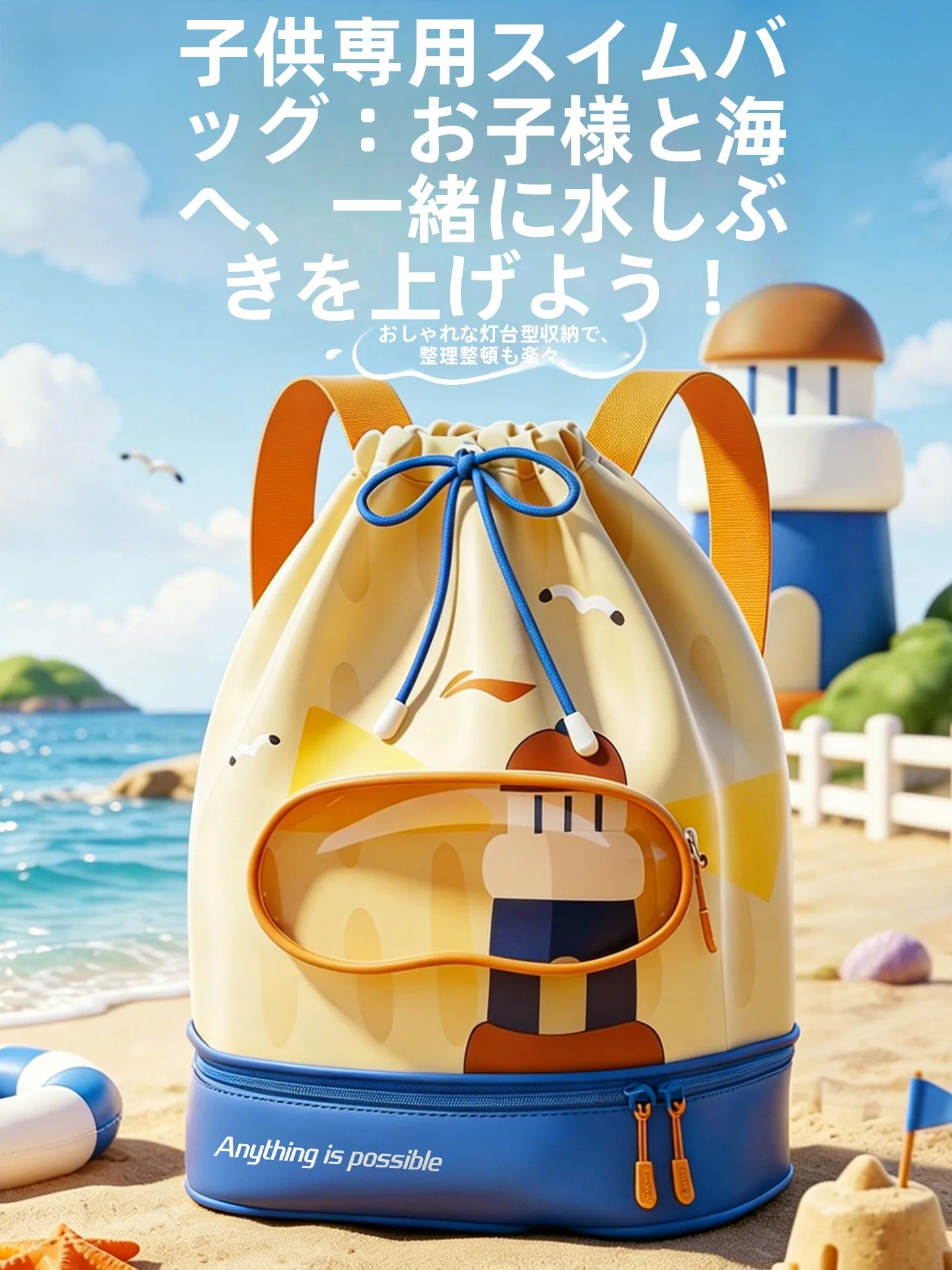 キッズスイミングバッグ防水別々のウェットとドライの収納バックパック大容量ユニセックスショルダーバッグ水泳用品用