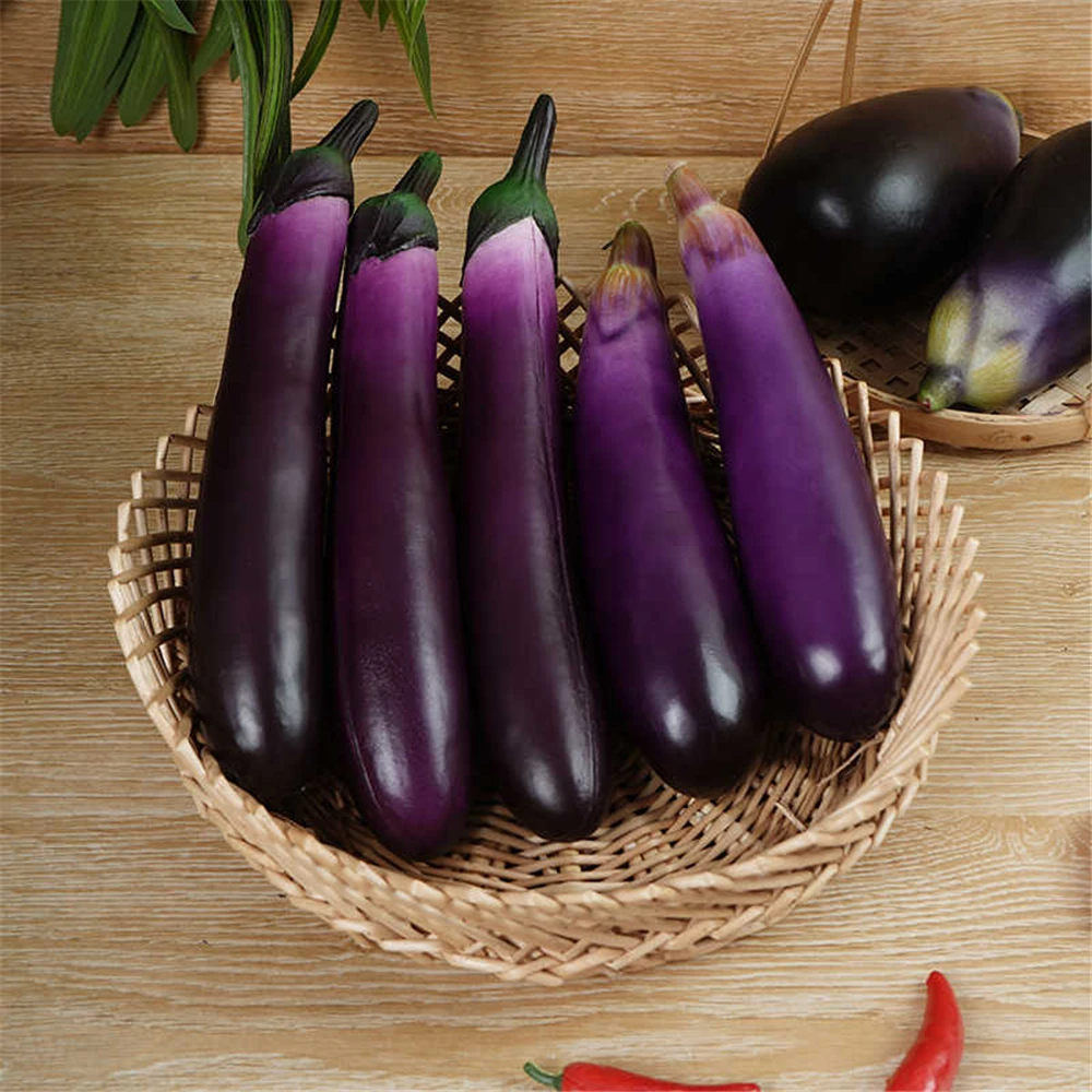 

Aubergine artificial vegetables for decoration display props cabinet restaurant supplies fake Cucumber Eggplant vegetables