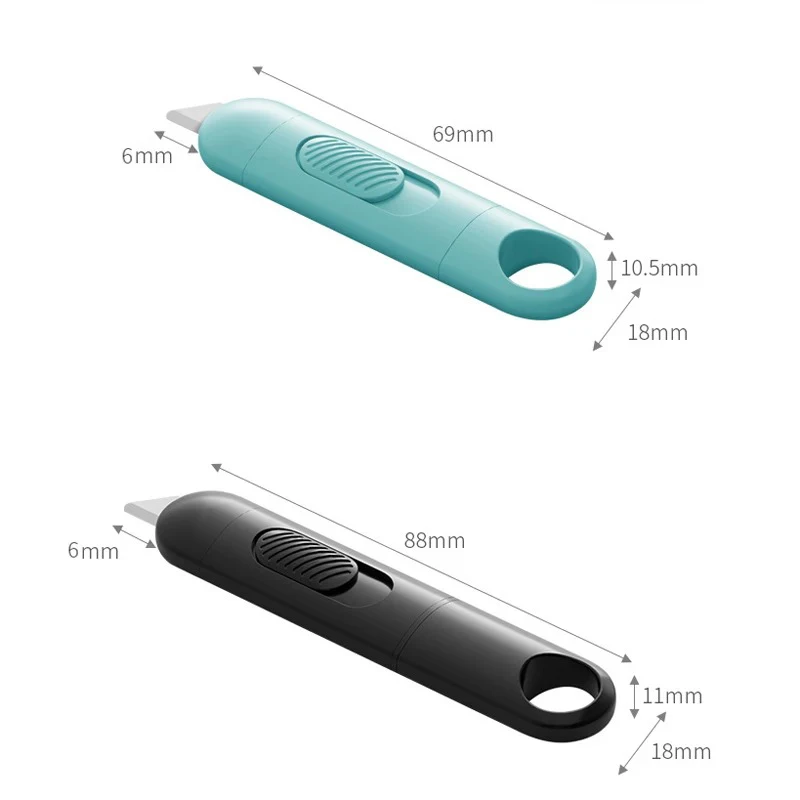 سكين أمان محمول من السيراميك حزمة قابلة للسحب/فتاحة مغلف صغيرة لطيفة قاطعة صندوق أدوات مدمجة فائقة العملي navajas #6