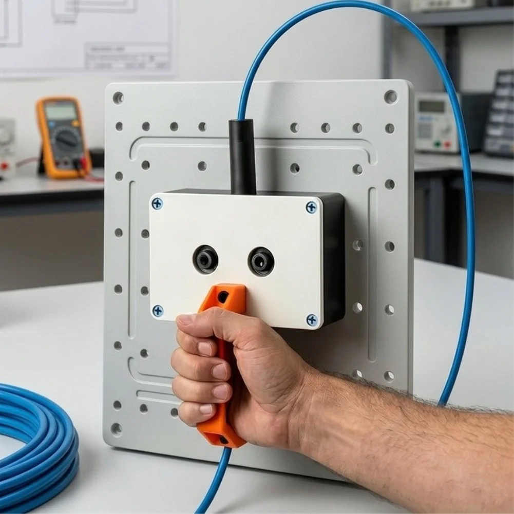 Multifunctional Cable Pulling Tool For Electricians Featuring Ergonomic Grip And Robust Carbon Steel Build For Easy Wiring