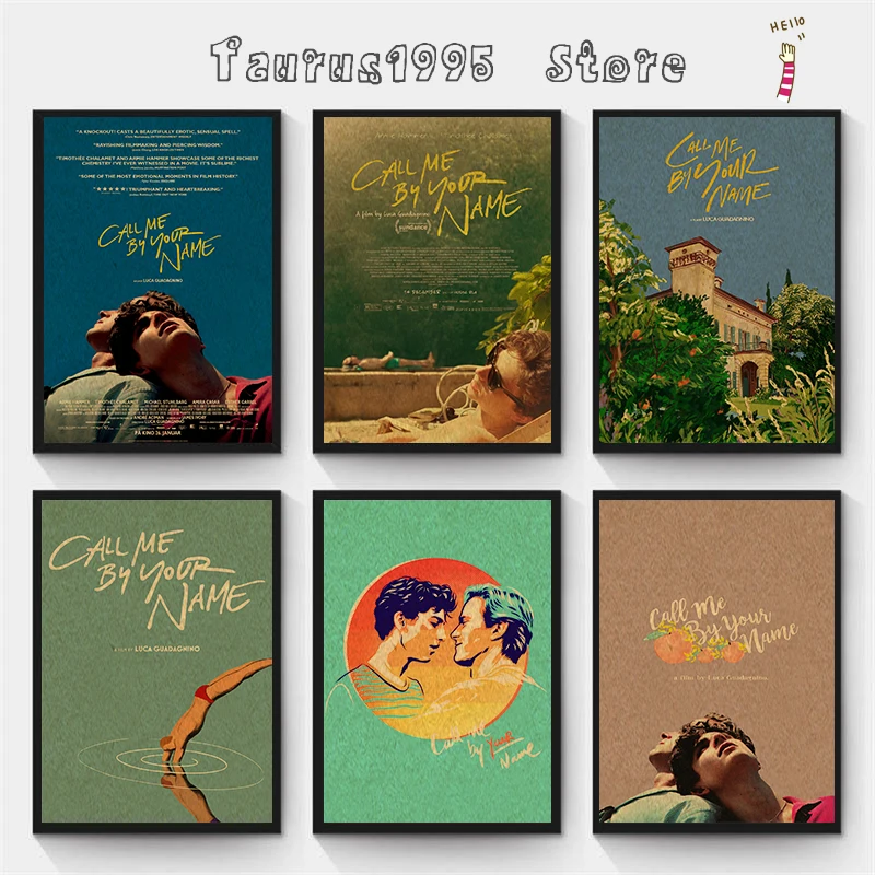 

Movie Call Me by Your Name Poster No Framed Kraft Club Bar Paper Vintage Poster Wall Art Painting Bedroom Study Stickers