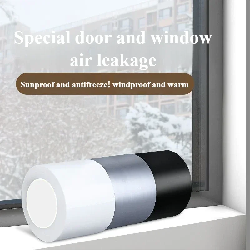 Window Weather Sealing Tape Window Isolation Tape for Winter Block Draft Cold Air Dust Rain Seal Gap No Residue Home