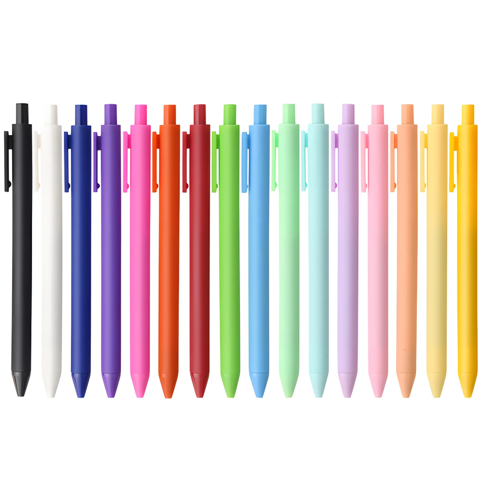 

3Pcs Creative Girl Macaron Color Press Ballpoint Pen Plastic Pen Student Exam Office Candy Student Gift Ballpoint Pen Stationery