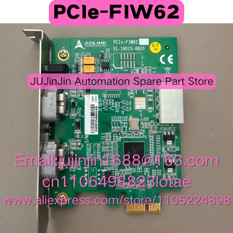 PCIe-FIW62 2CH IEEE-1394b PCIe x1  Used In Good Working Condition Quick Shipment