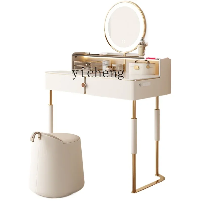 Zf Dresser Small Modern Minimalist Glass Small Size Bedroom Makeup Table