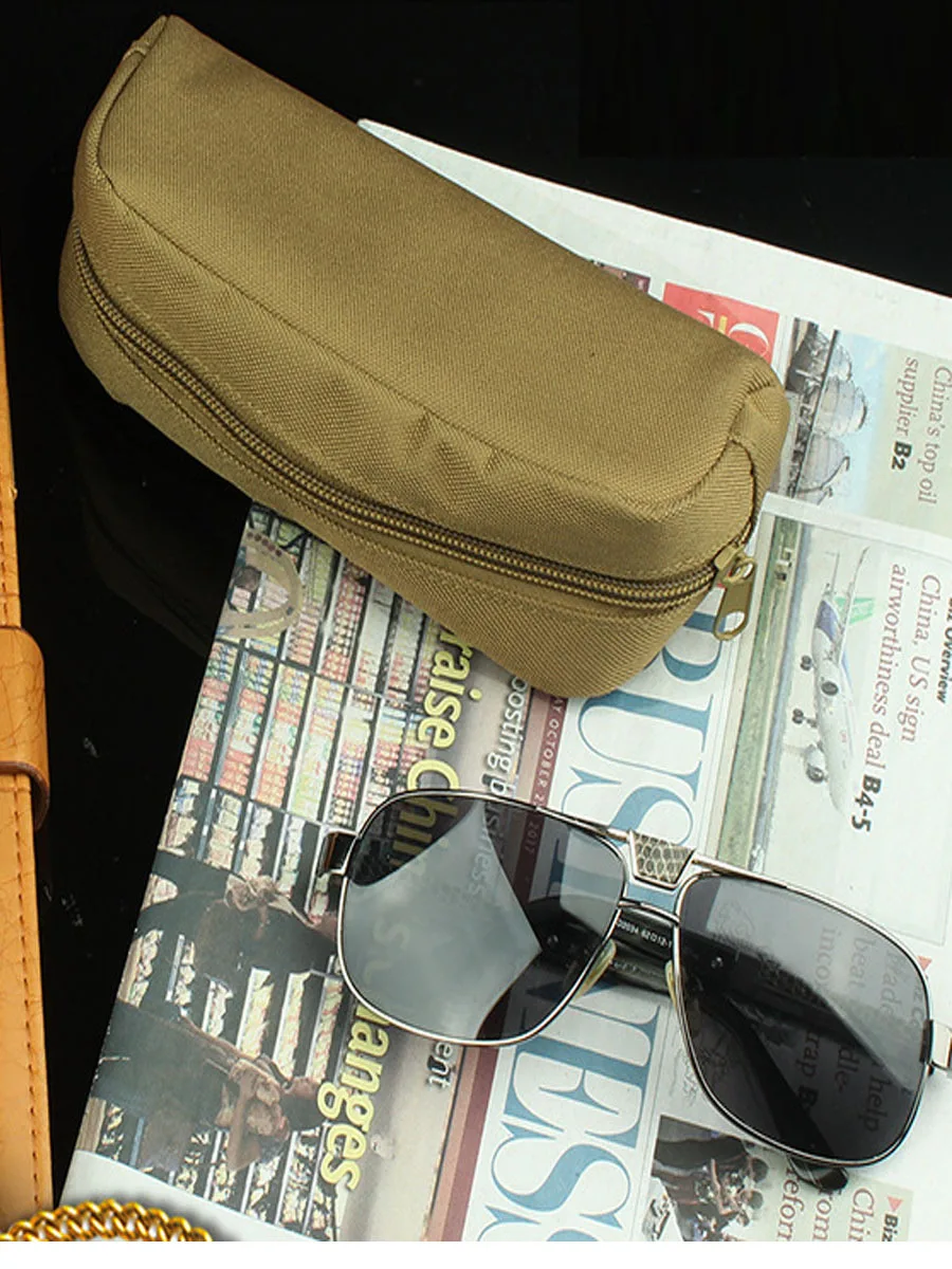 Estuche táctico para gafas molle, estuche portátil para gafas de sol al aire libre, bolsa de gafas de camuflaje