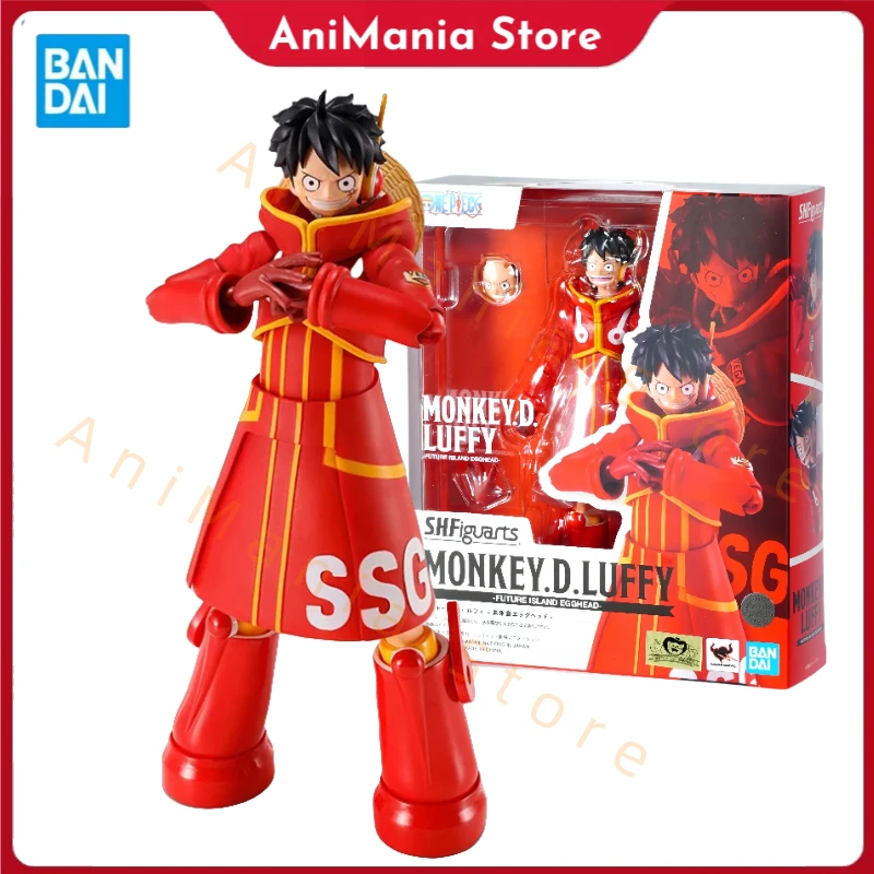 

Bandai S.H.Figuarts One PieceMONKEY.D.LUFFY FUTURE ISLAND EGGHEAD Figure Finished Model Anime Action Toy Gift for kids In shock