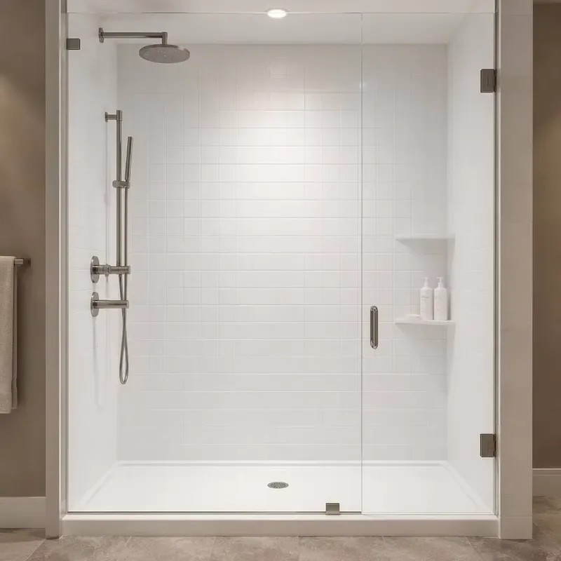 100% waterproof acrylic shower room wallboard kit, one-piece bathroom enclosure, suitable for contractors wholesale