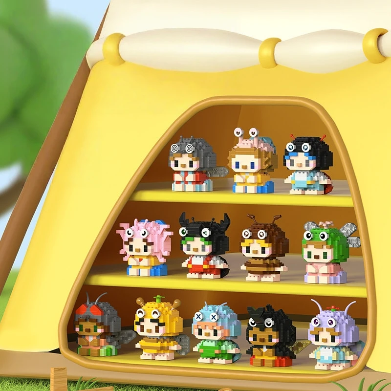 

Мультяшные строительные блоки в виде насекомых: пчела, стрекоза, бабочка. Сборная модель. Развивающие игрушки для детей. Подарок на день рождения. Милые украшения.