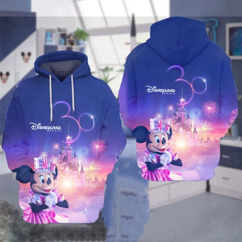 Disneyland Paris 30th Anniversary 3D Hoodie Fashion  Hoodie hoodies women  winter clothes women  anime hoodie