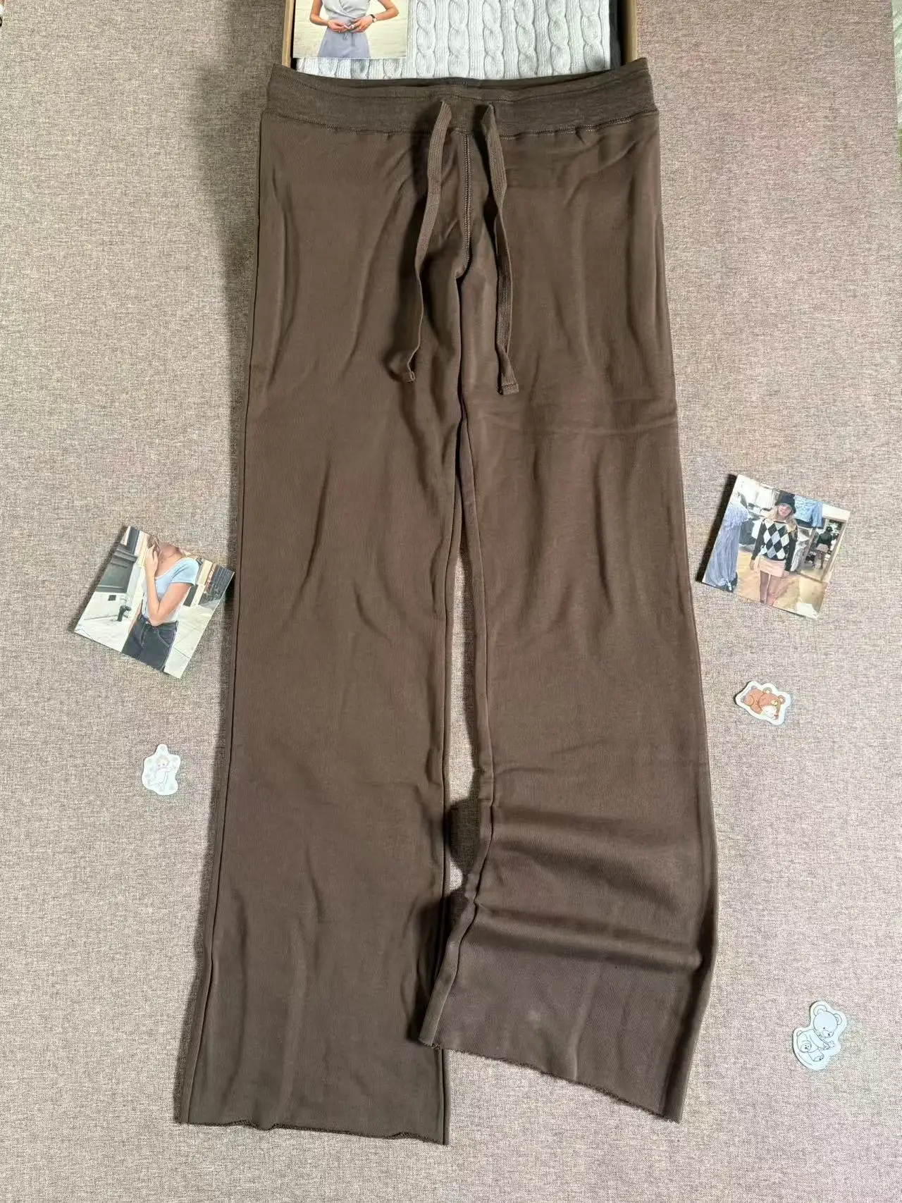 Brown-Raw Hem