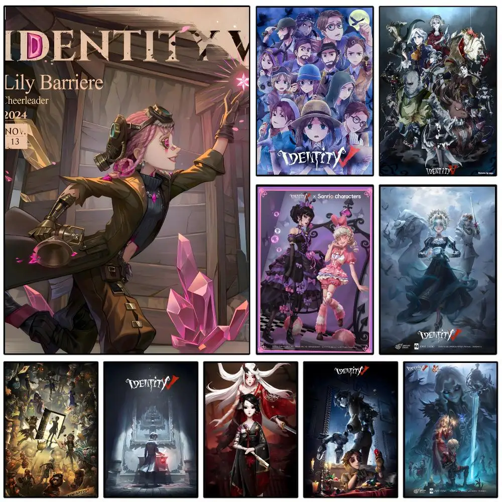 I-Identity V Poster Self-adhesive Art Waterproof Paper Sticker Coffee House Wall Decor
