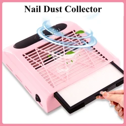 Nail Dust Collector Manicure Machine Tools Strong Power Nail Vacuum Cleaner With Remove Filter Nail Extractor Fan Nail Art Tool