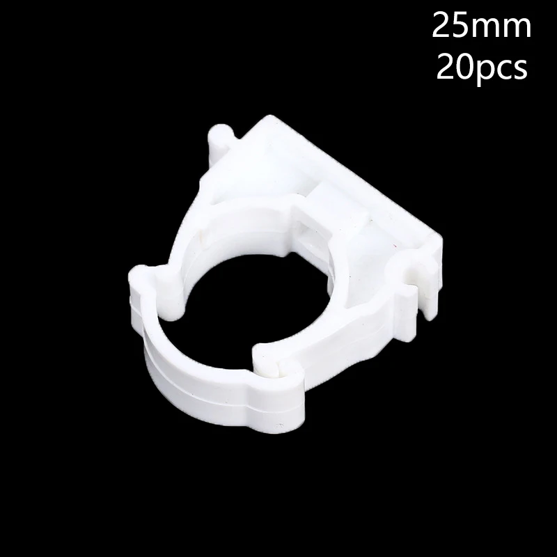 Hot! 20 Stuks Plastic PPR Klem Houder Voor Waterleiding Buis Fittings Met Cover Diameter 16mm 20mm 25mm 32mm
