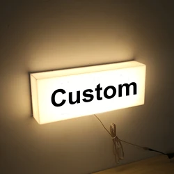 Lightbox Custom Lighting Signs For Food Truck Dining Car Acrylic Signage Shop Sign Single Side Advertising Board Light Box