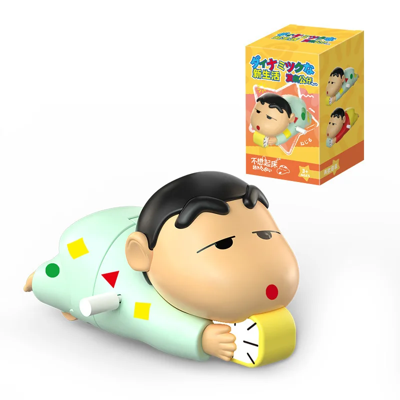 Crayon Shin-Chan Blind Box Crayon Shin-Chan Anime Figuur Wind-Up Action Beeldje Model Speelgoed Thuis Ornament kinderen Kerstcadeaus