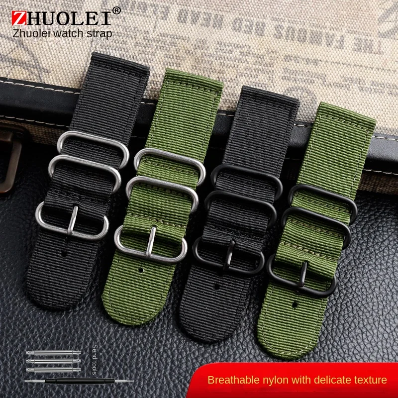 Large size nylon strap male 26mm 28mm For Seven on Friday M2/Q201/02/03 Diesel watch band army green Wrist watch accessories