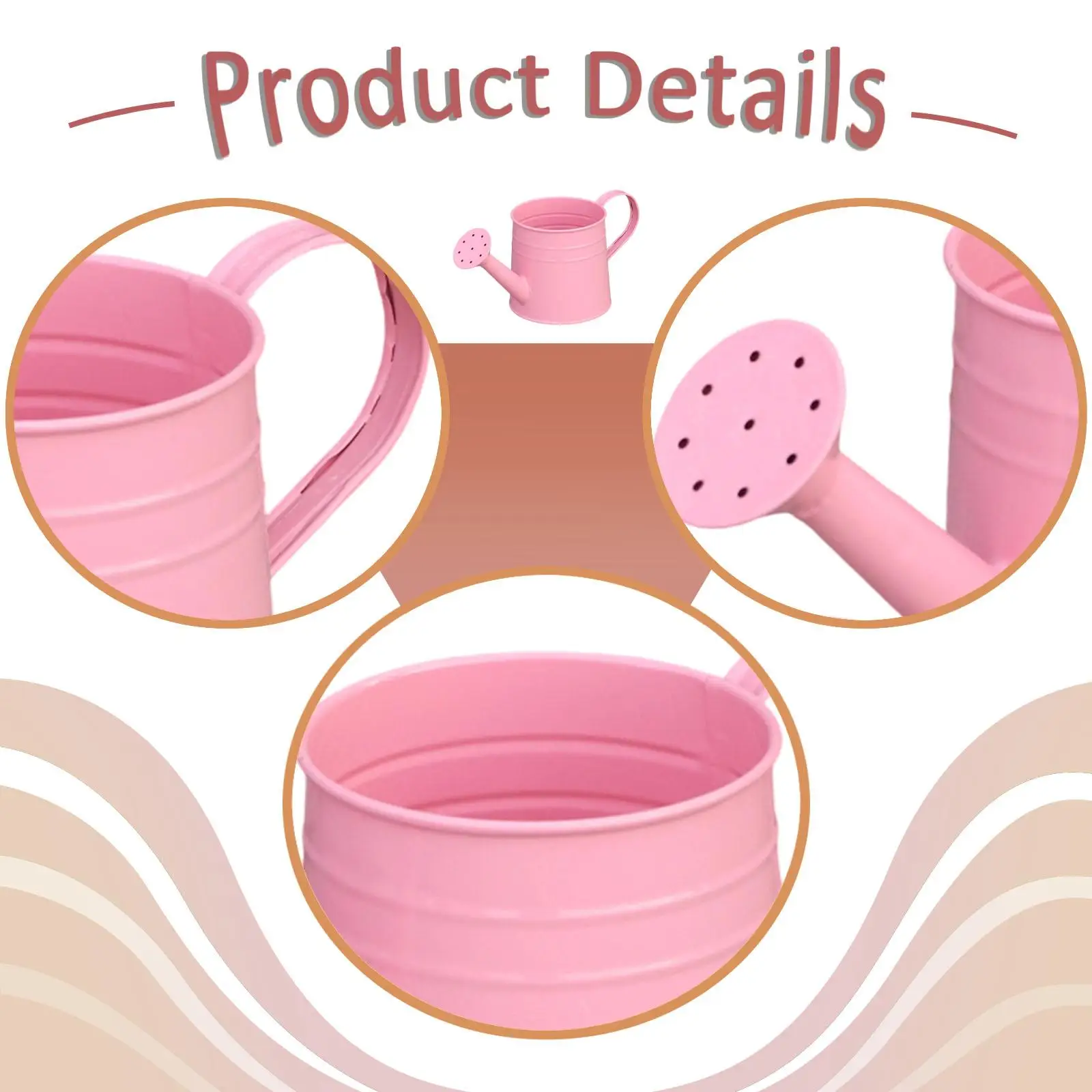Watering Can Flowerpot Ergonomic Handle Smooth Surface Practical Gardening Tool Garden Watering Pot for Indoor Patio Outdoor