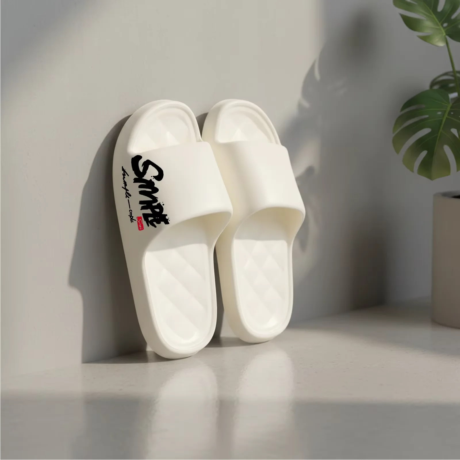 Pantuflas de Moda para Hombre para las Cuatro Estaciones, Pantuflas de Baño Perforadas Suaves, Casuales, Antideslizantes e Impermeables, Adecuadas para Baño y Natación
