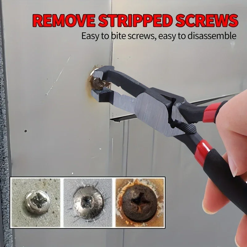 Screw Removal Pliers Extracts Stripped Broken Screws Multifunction NonSlip Gripping Extractor for Extracting Damaged Stuck Screw