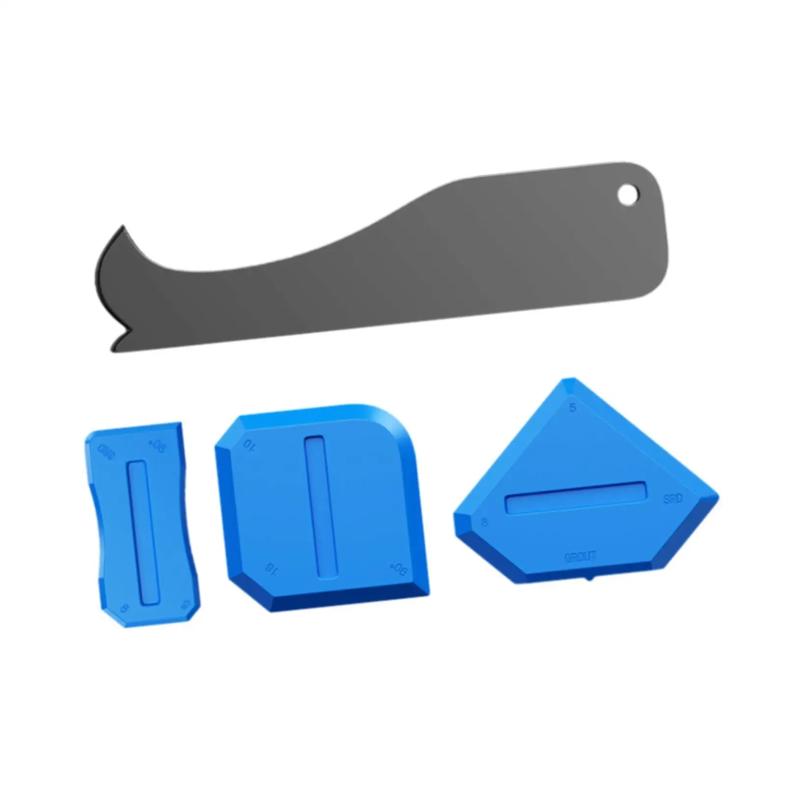 Caulk Removal Tool Professional Rubber Caulking Finish Tool Kit with Tips for Floor Wall Ceramic Grout Lines