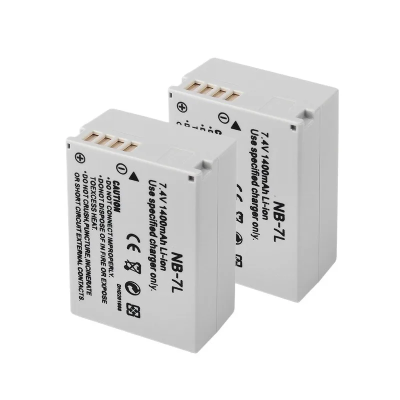 NB-7L NB7L NB 7L Battery 7.4V 1400mAh for Canon Powershot G10 G11 G12 SX30IS Replacement Camera Batteria