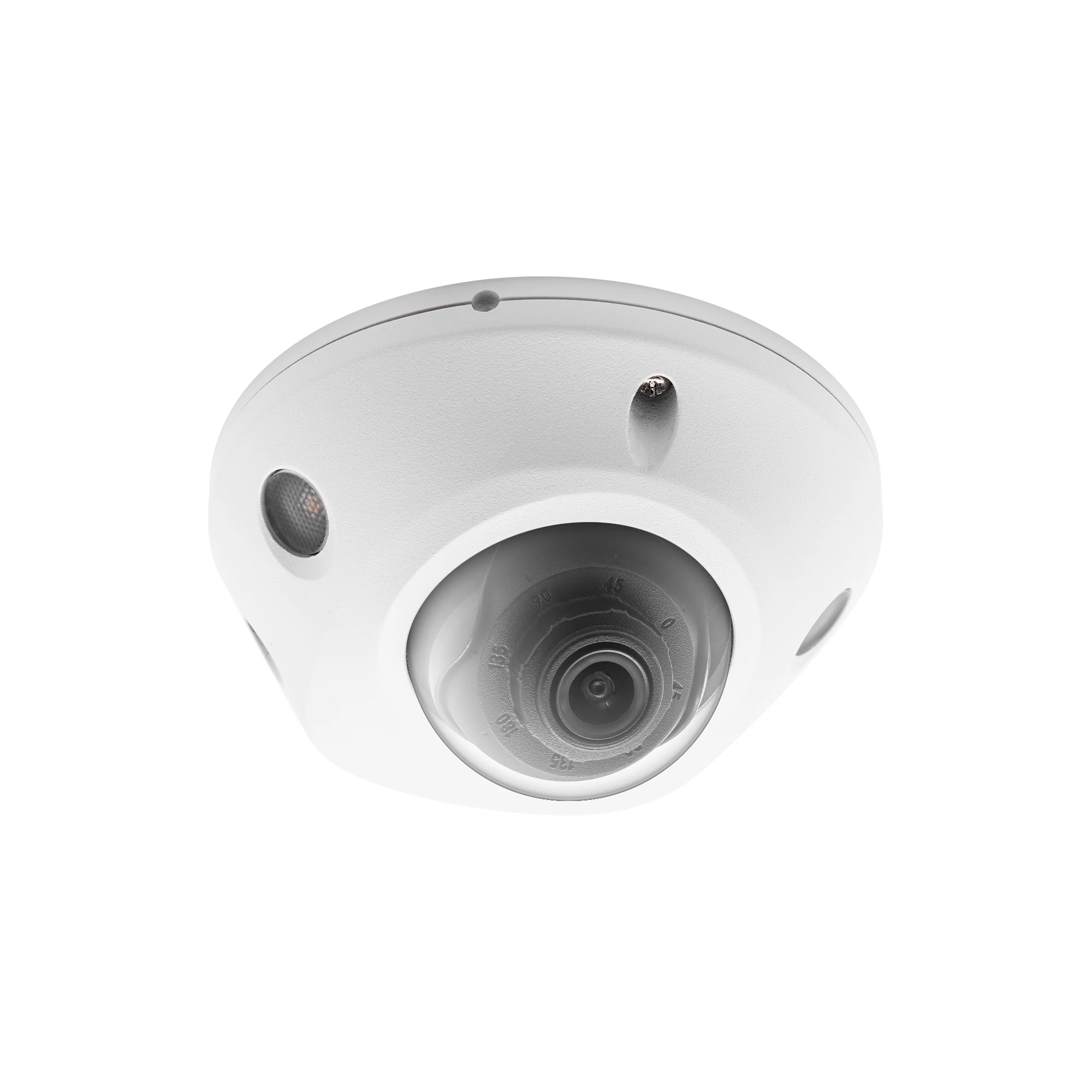 8MP 4K Smart dual light vandal proof dome PoE ip camera, anti IR reflection design 2.8mm lens ip66 waterproof rating