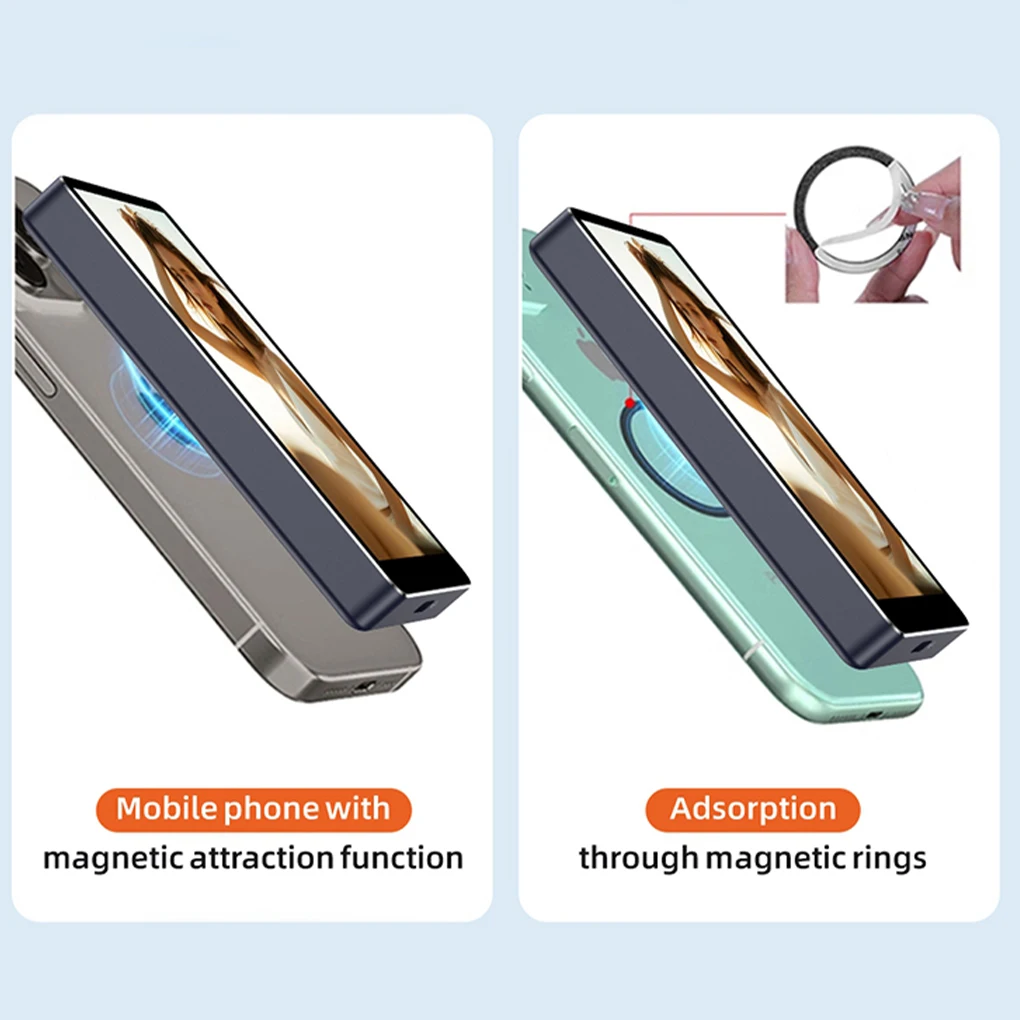 Задний телефон для селфи Vlog, сильная магнитная адсорбция, четырехуровневая регулировка яркости, стабильное соединение