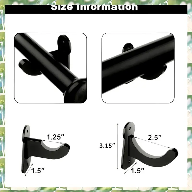 스포츠 1 쌍 아크릴 야구 벽 마운트 홀더 야구 배트 디스플레이 소프트볼 배트 랙 컬렉션 브래킷 블랙 내구성 쉬운
