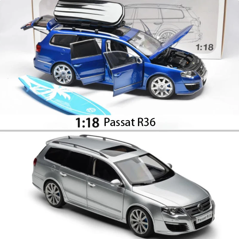 

Литой под давлением масштаб 1:18 Passat R36 Station Wagon, имитация сплава, модель автомобиля, статический дисплей, коллекционный подарок, сувенирное украшение