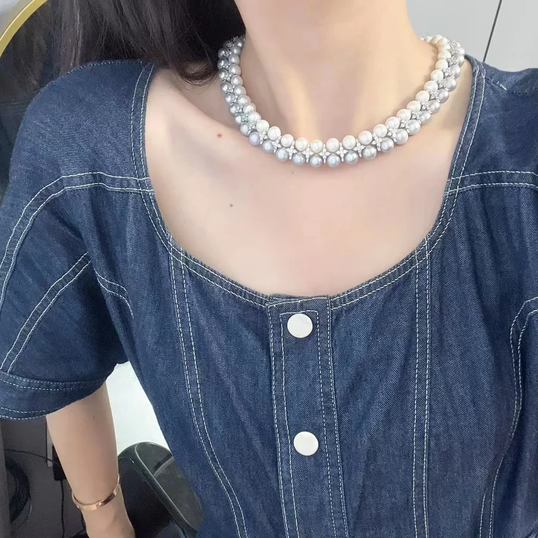 16“-natural-8-9mm-white-gray-pearl-necklace-fashion-short-clavicle-necklace