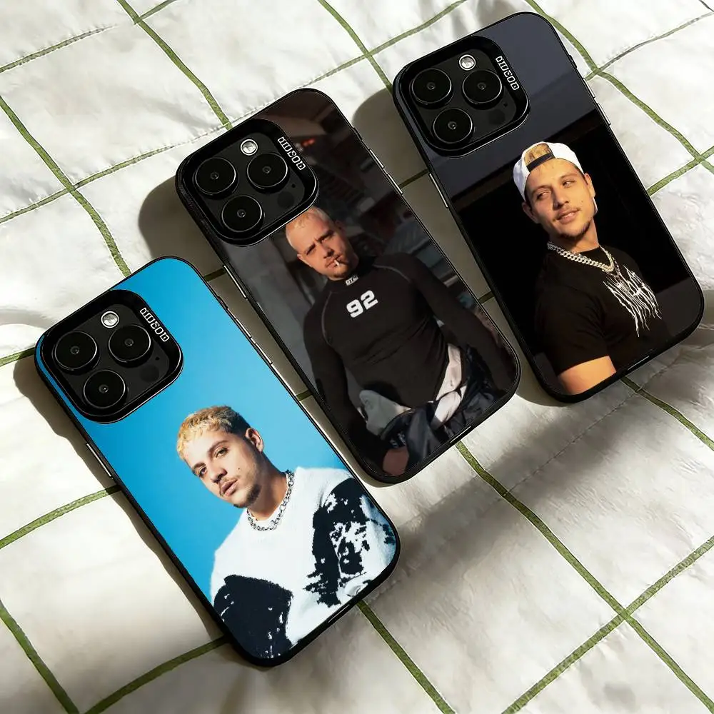 

PLK French Rapper M-Mathieu Phone Case For iPhone 17,16,15,14,13,12,11 Plus,Pro Max,XS,Colorful Silver Black Cover