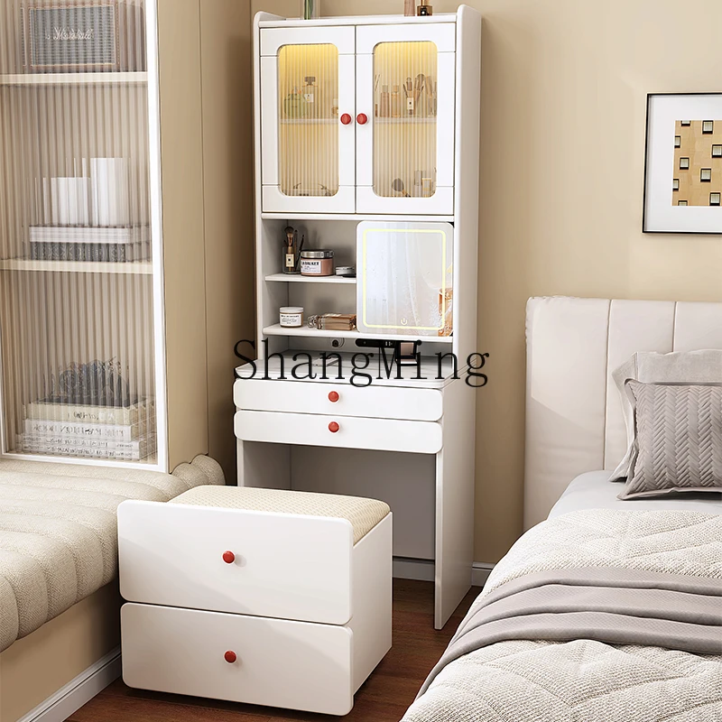 

LXY narrow dresser small bedroom modern simple integrated mini bedside table makeup table