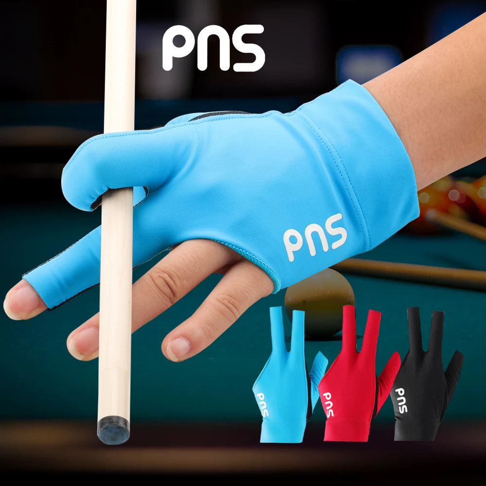 PNS Billiard Pool Cue Gloves Black/ Red/Blue Left Right Hand Durable Comfortable Gloves Professional Gloves Billard Accessories