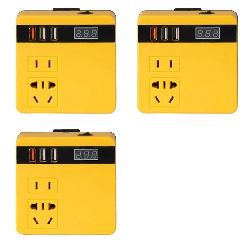 

ABZZ-3X Multifunction Power Inverter DC 18V To 220V Inverter Adapter Power Supply Inverter For 18V 20V Battery