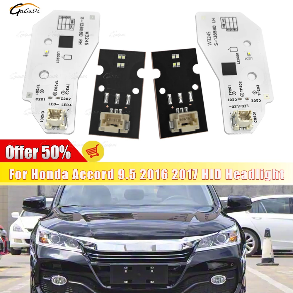 

Подходит для Honda Accord 9.5 2016-2017, низкая версия дневных ходовых огней, чип-плата, автомобильная светодиодная печатная плата, панель источника света