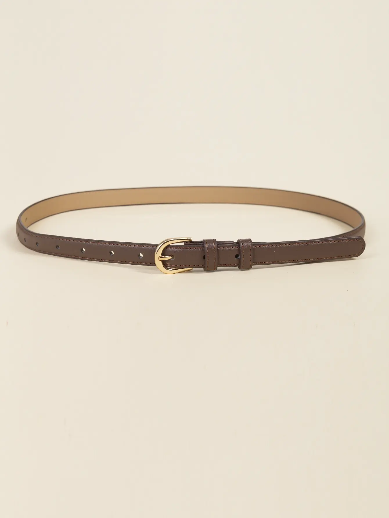 

Metal Buckle Belt With Punch Tool Casual Waist Strap Fashion Accessory Daily School Halloween Autumn Wear For Men Women