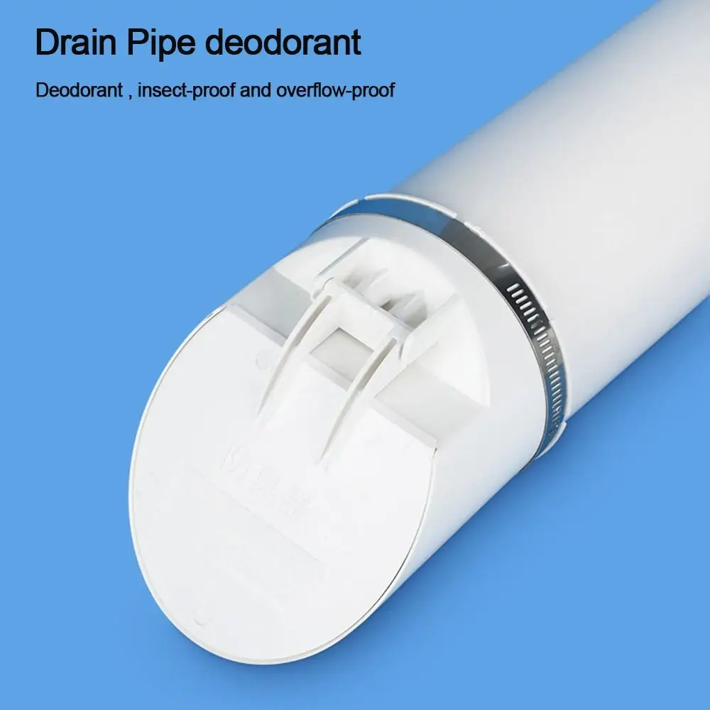 50-160mm Drainage Pipe Floor Drains Multifunctional White Strainer Plug Anti Odor Rain Pipe Cap