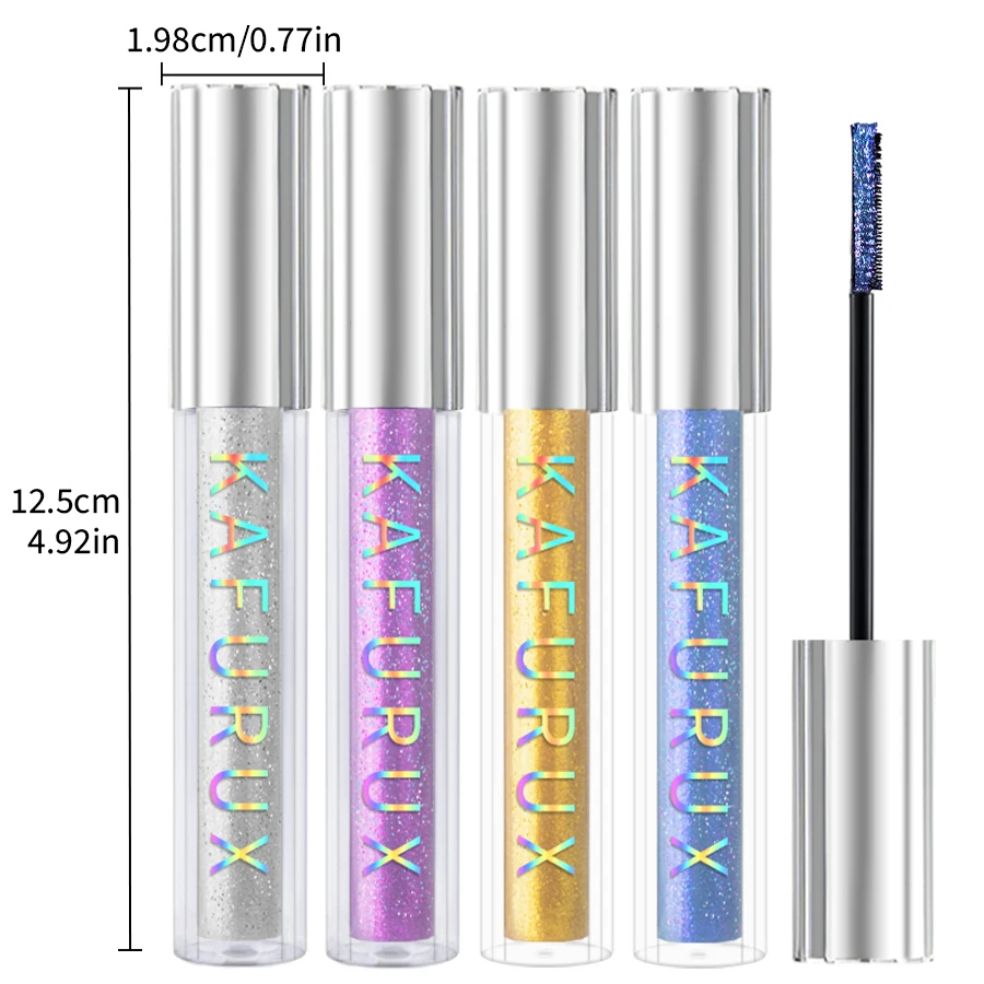 1PC Sparkling Eyelash Mascara Shimmer Waterproof for Eyeshadow or Highlighter Liquid Eye Shadow Pearlescent Korean Makeup Gifts